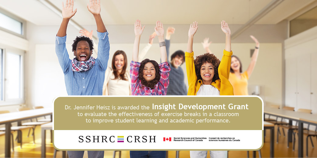 NeuroFit Lab, Social Sciences and Humanities Research Council of Canada, Insight Development Grant, exercise, classroom, academic performance